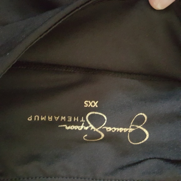 Jessica Simpson The Warm-up Athletic Tights Size XXS Black - Picture 4 of 7